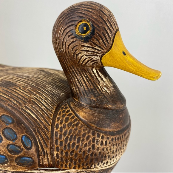 Vintage 1970s Porcelain Duck Candy Dish Hand Painted - Picture 9 of 14